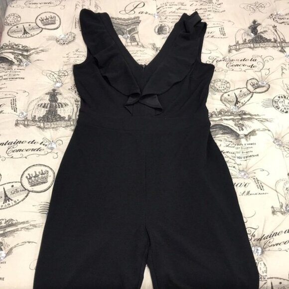 Bar III Womens Ruffled Jumpsuit - Picture 2 of 6